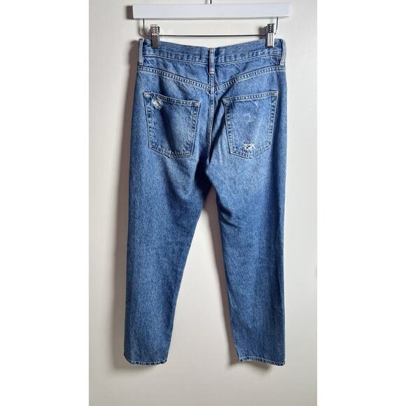 Free People We the Free Bren Boyfriend Jean Distressed High Rise Button Fly 24 - Picture 4 of 10